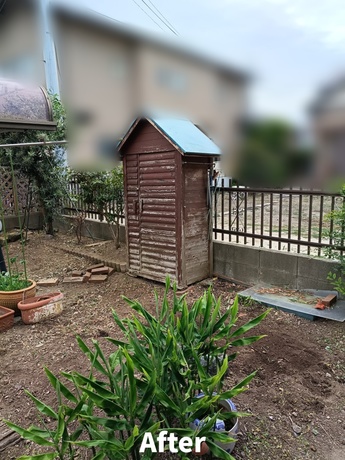 草むしりと庭木の整理を行いスッキリしたお庭の作業後|仙台市内