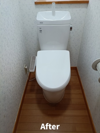 トイレ交換後の様子|仙台市太白区で新しいトイレを設置した施工事例